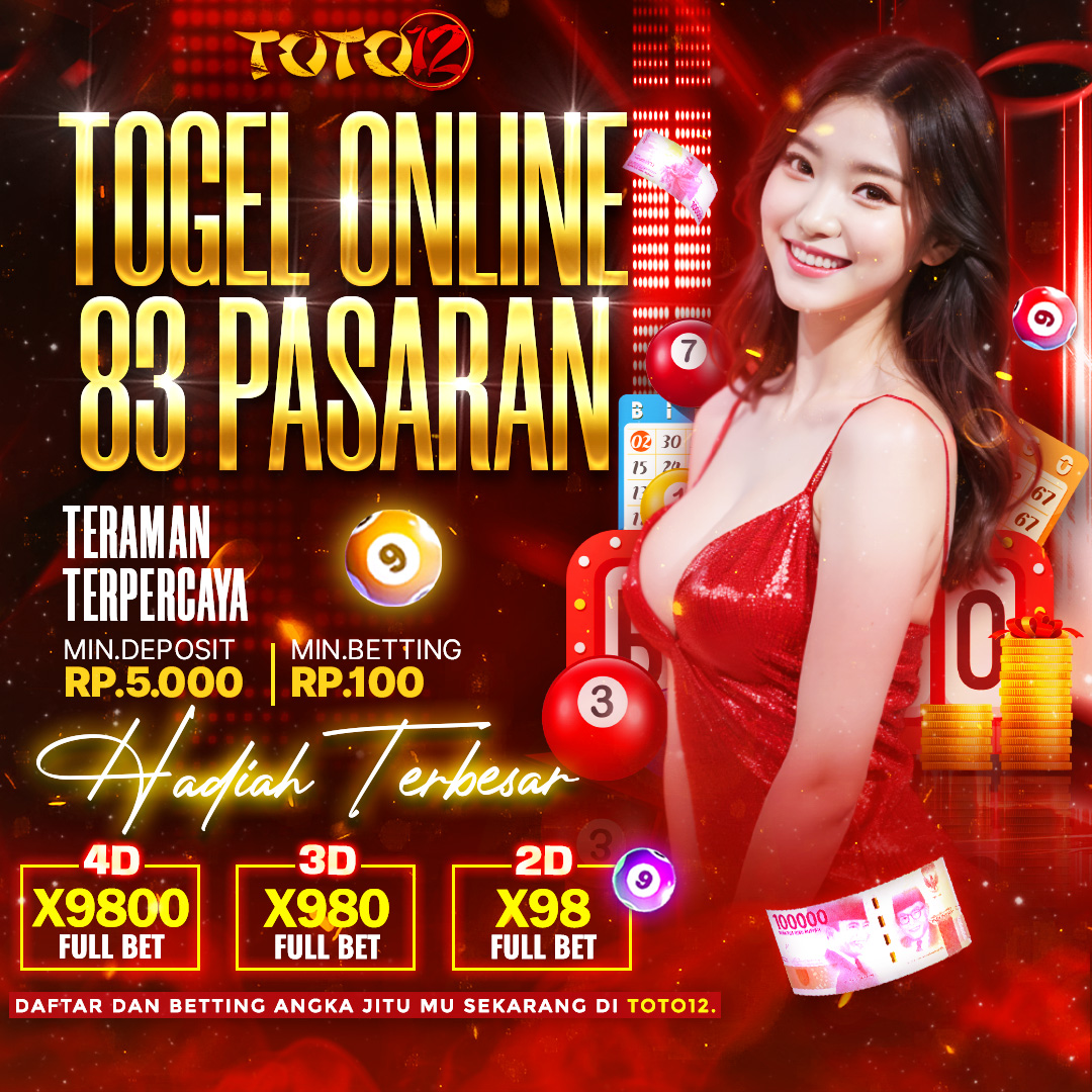 TOTO12 >> Bandar Togel Online dengan Bonus Registrasi Menggiurkan