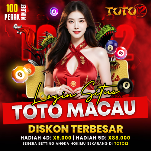 TOTO12 >> Login Bandar Toto Macau Terbaik Dengan Diskon Terbesar & Hadiah Tertinggi