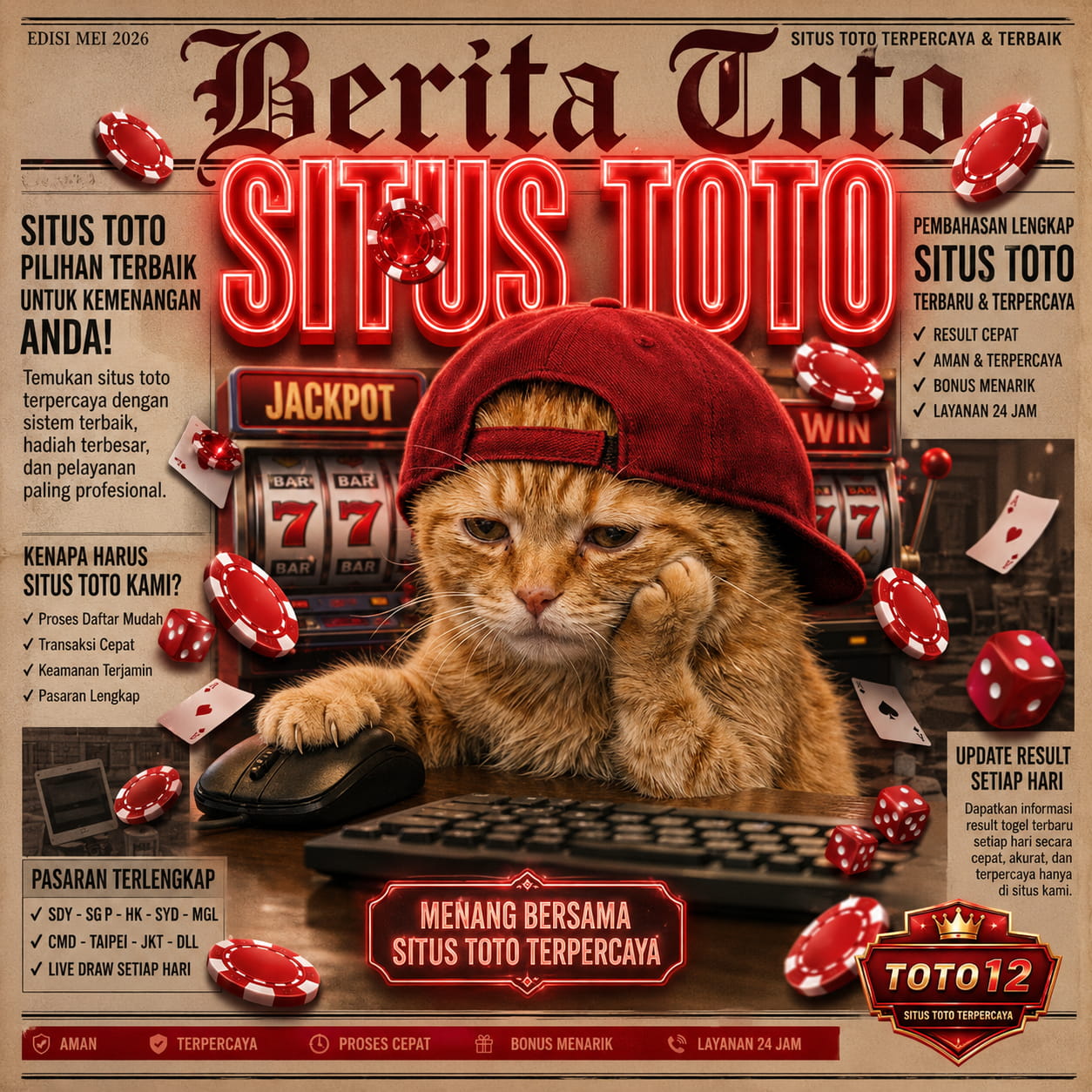 TOTO12 X Spot Resmi Situs Toto Online Dengan Akses Super Cepat Membahana